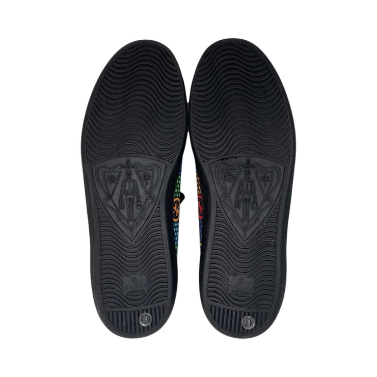Gucci - Ace Mens GG Supreme Psychedelic Sneakers Black Multi