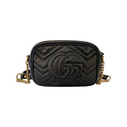 Gucci - GG Marmont Mini Bag Black Leather