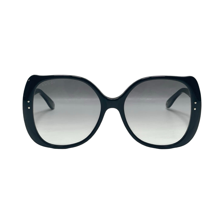 Gucci - Black Oversized Cat Eye Sunglasses