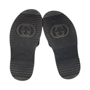 Gucci - GG Black Denim Angelica Platform Slide Sandals