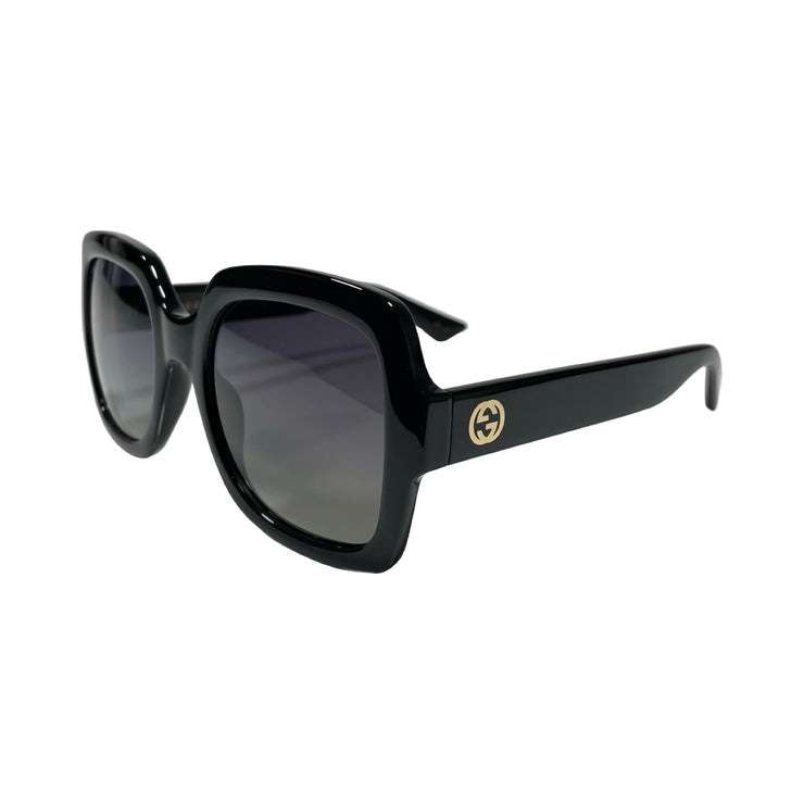 Gucci - GG Black Oversized Interlocking G Sunglasses