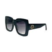 Gucci - GG Black Oversized Interlocking G Sunglasses