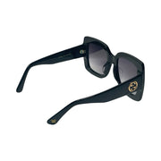 Gucci - GG Black Oversized Interlocking G Sunglasses