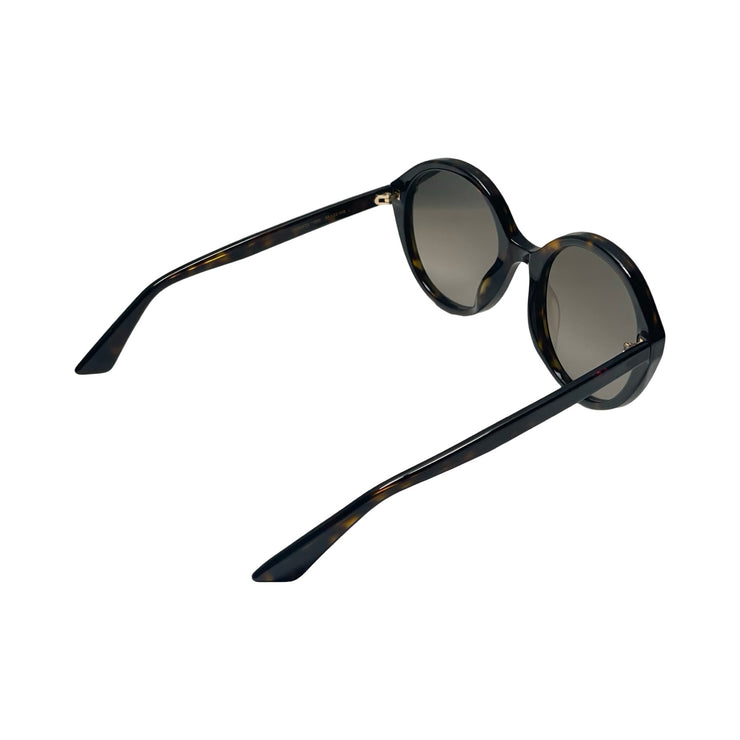 Gucci - GG Brown Havana Interlocking G Round Sunglasses