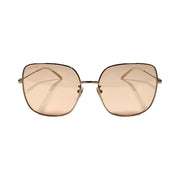 Gucci - GG Gold Frame Interlocking G Pink Sunglasses