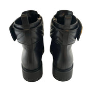 Gucci - GG Marmont Black Flores Nappa Charlot Leather Boots