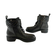 Gucci - GG Marmont Black Flores Nappa Charlot Leather Boots