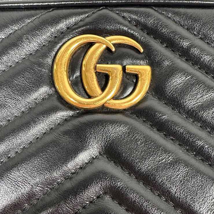 Gucci GG Marmont Mini Shoulder Bag, Black, Leather