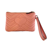 Gucci - GG Marmont Pink Leather Wristlet Pouch