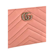 Gucci - GG Marmont Pink Leather Wristlet Pouch