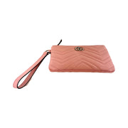 Gucci - GG Marmont Pink Leather Wristlet Pouch