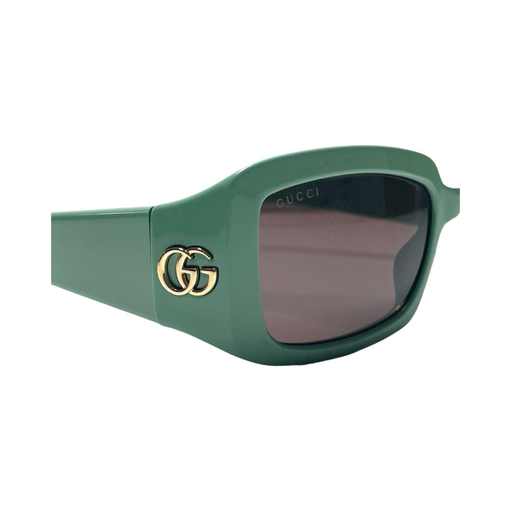 Gucci - GG Rectangular Mint Green Sunglasses