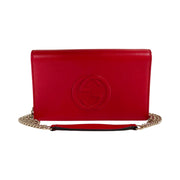 Gucci - GG Red Interlocking G Soho Wallet on Chain