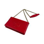 Gucci - GG Red Interlocking G Soho Wallet on Chain