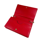 Gucci - GG Red Interlocking G Soho Wallet on Chain