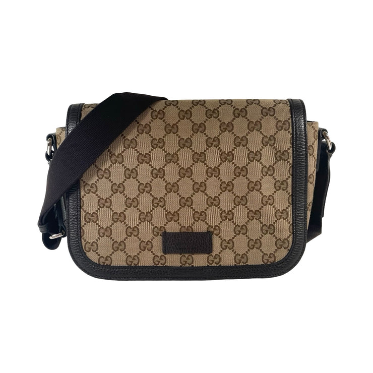 Gucci - GG Supreme Canvas Flap Messenger Bag