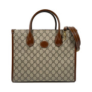 Gucci - GG Supreme Canvas Top Handle Tote Bag w/Strap