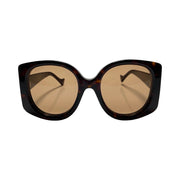 Gucci - Havana GG Interlocking G Butterfly Sunglasses