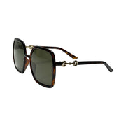 Gucci - Havana Gold Horsebit Sunglasses