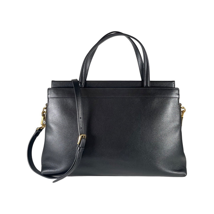 Gucci - Linea Matisse Interlocking GG Medium Black Leather Tote