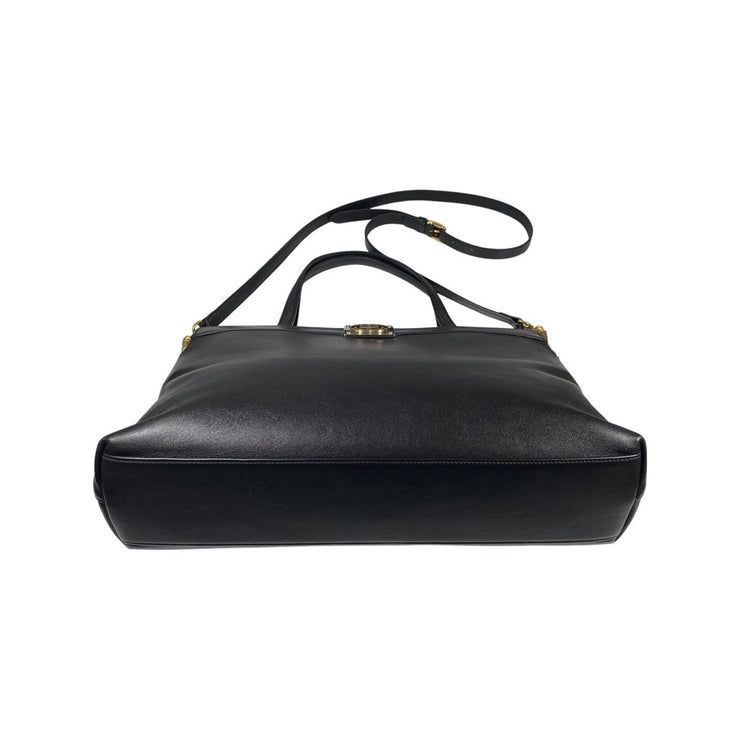 Gucci - Linea Matisse Interlocking GG Medium Black Leather Tote