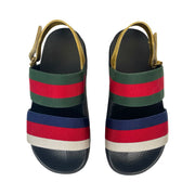 Gucci - Multicolor Web Platform Slingback Sandals