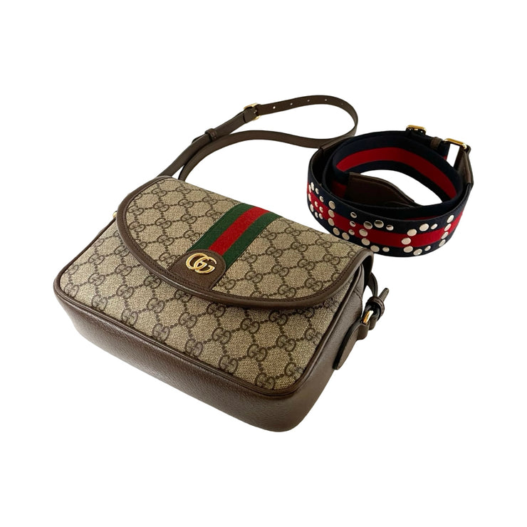 Gucci - Ophidia GG Supreme Canvas Small Shoulder Bag w/2 Straps