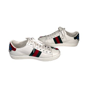 Gucci - Women's Ace White Embroidered Floral Sneakers