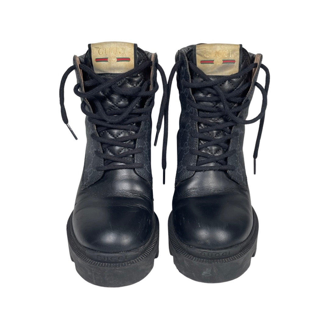 Gucci combat boots women shops