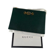 Gucci - NEW Zumi Green Leather Clutch