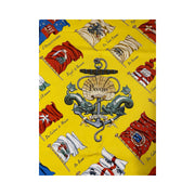 Hermes - Vintage Yellow Carre 90 Pavois Ship Flag Silk Scarf