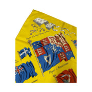 Hermes - Vintage Yellow Carre 90 Pavois Ship Flag Silk Scarf