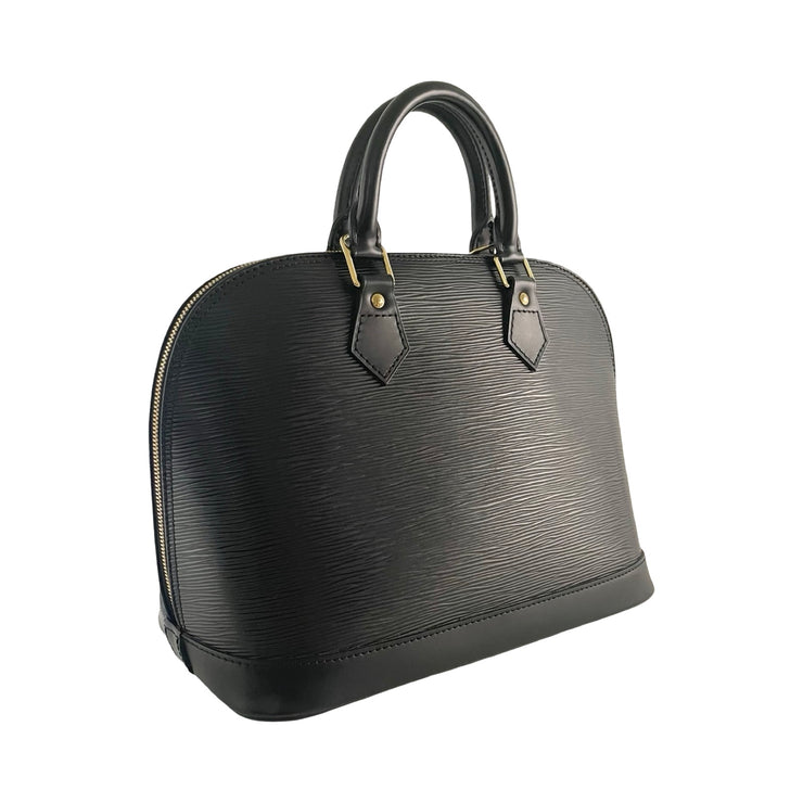 Louis Vuitton - Black Epi Alma PM Handbag