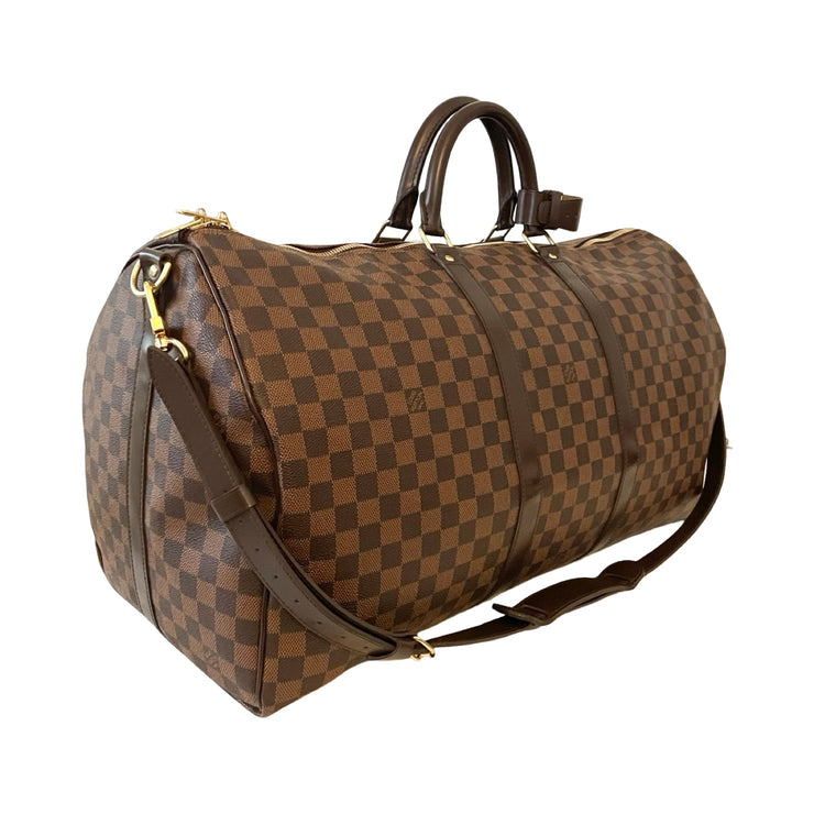 Louis Vuitton - Damier Ebene Keepall 55 Bandouliere