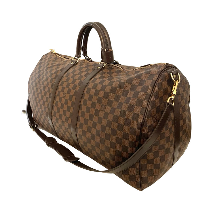 Louis Vuitton - Damier Ebene Keepall 55 Bandouliere