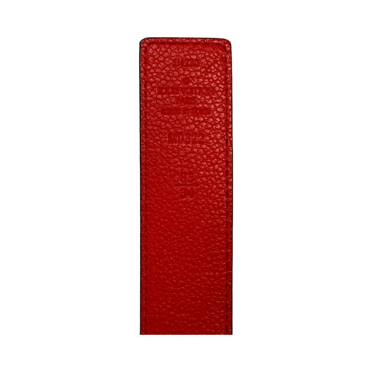 Louis Vuitton - LV Initiales 30mm Reversible Monogram & Red Belt 85/34