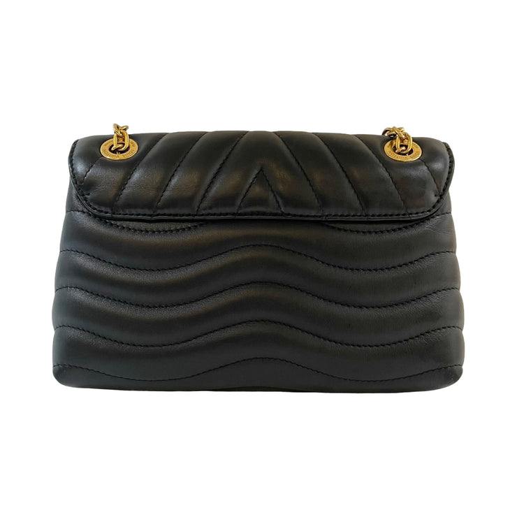 Louis Vuitton - LV New Wave MM Black Leather Chain Bag