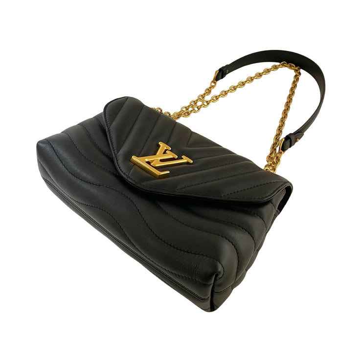 Louis Vuitton - LV New Wave MM Black Leather Chain Bag