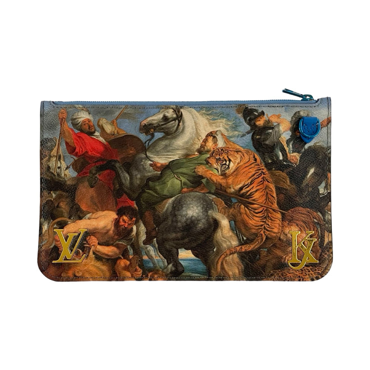 Louis Vuitton - Masters Collection Jeff Koons Neverfull Pouch / Clutch