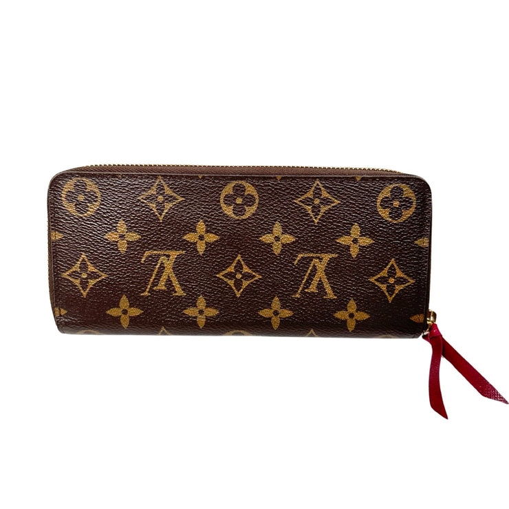 Louis Vuitton - Monogram Clemence Zip Wallet Fuchsia