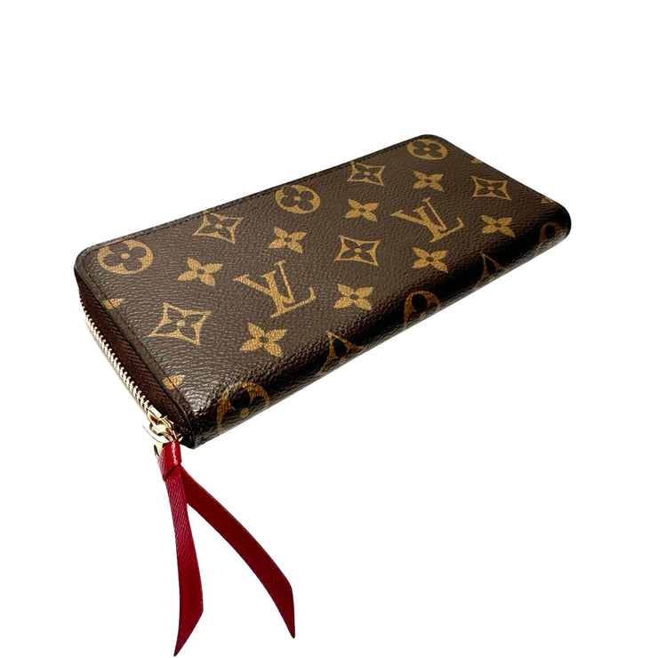 Louis Vuitton - Monogram Clemence Zip Wallet Fuchsia