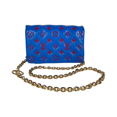 Sold at Auction: Louis Vuitton, Louis Vuitton - LV Damier Ebene Eva Chain  Strap w/ Leather Crossbody Strap