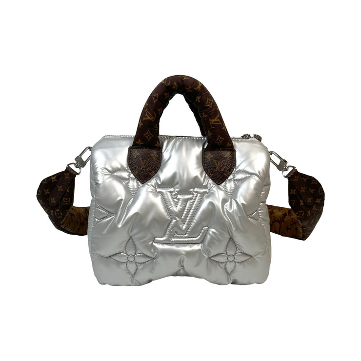 Louis Vuitton - Silver Econyl Mini Monogram Pillow Speedy Bandouliere 25