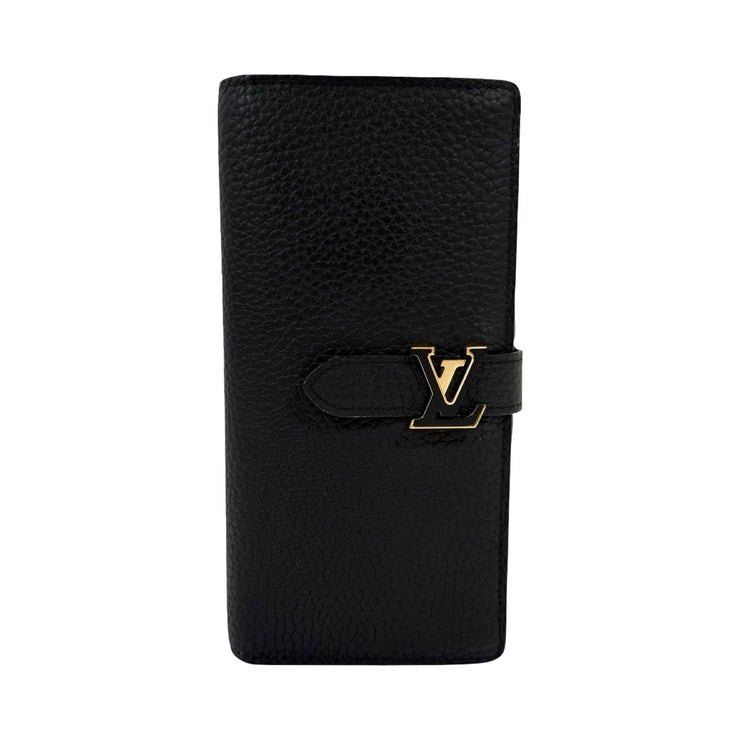 Louis Vuitton - Taurilon LV Vertical Capucines Black Wallet