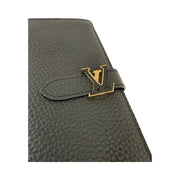 Louis Vuitton - Taurilon LV Vertical Capucines Black Wallet