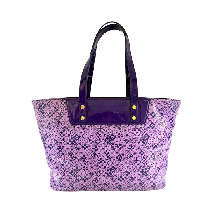 Louis Vuitton x Takashi Murakami - 2010 Cosmic Blossom PM Purple Tote