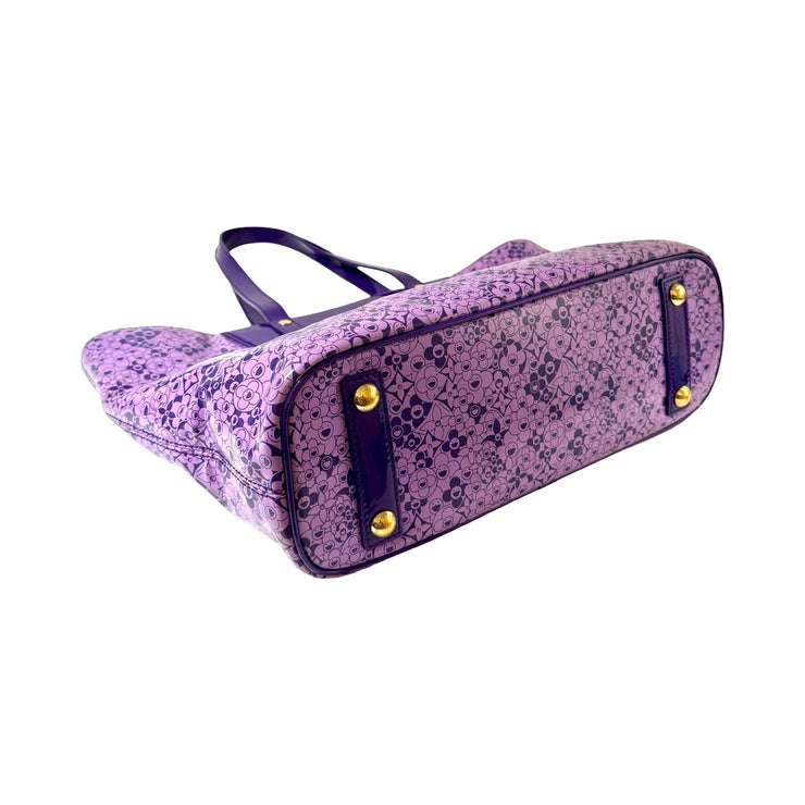 Louis Vuitton x Takashi Murakami - 2010 Cosmic Blossom PM Purple Tote