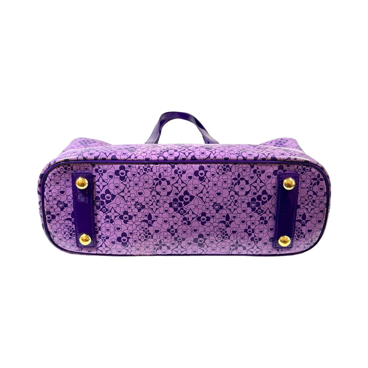 Louis Vuitton x Takashi Murakami - 2010 Cosmic Blossom PM Purple Tote