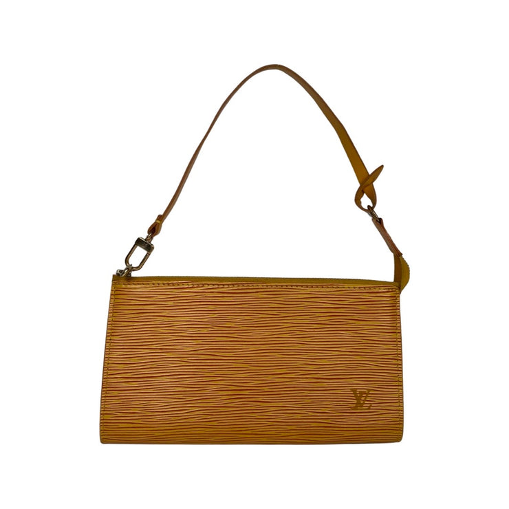 Louis Vuitton - Yellow Epi Pochette Wristlet