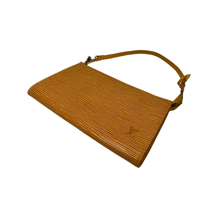 Louis Vuitton - Yellow Epi Pochette Wristlet